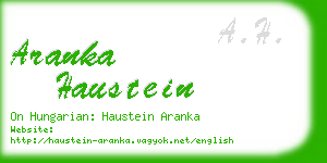 aranka haustein business card